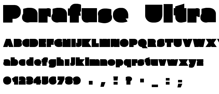 Parafuse Ultra Black font